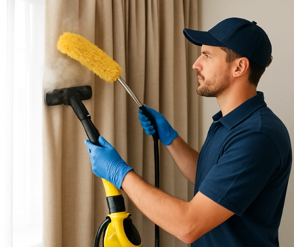 Trusted blind cleaning technician Matty Curtain Cleaning sutherland-nsw QLD