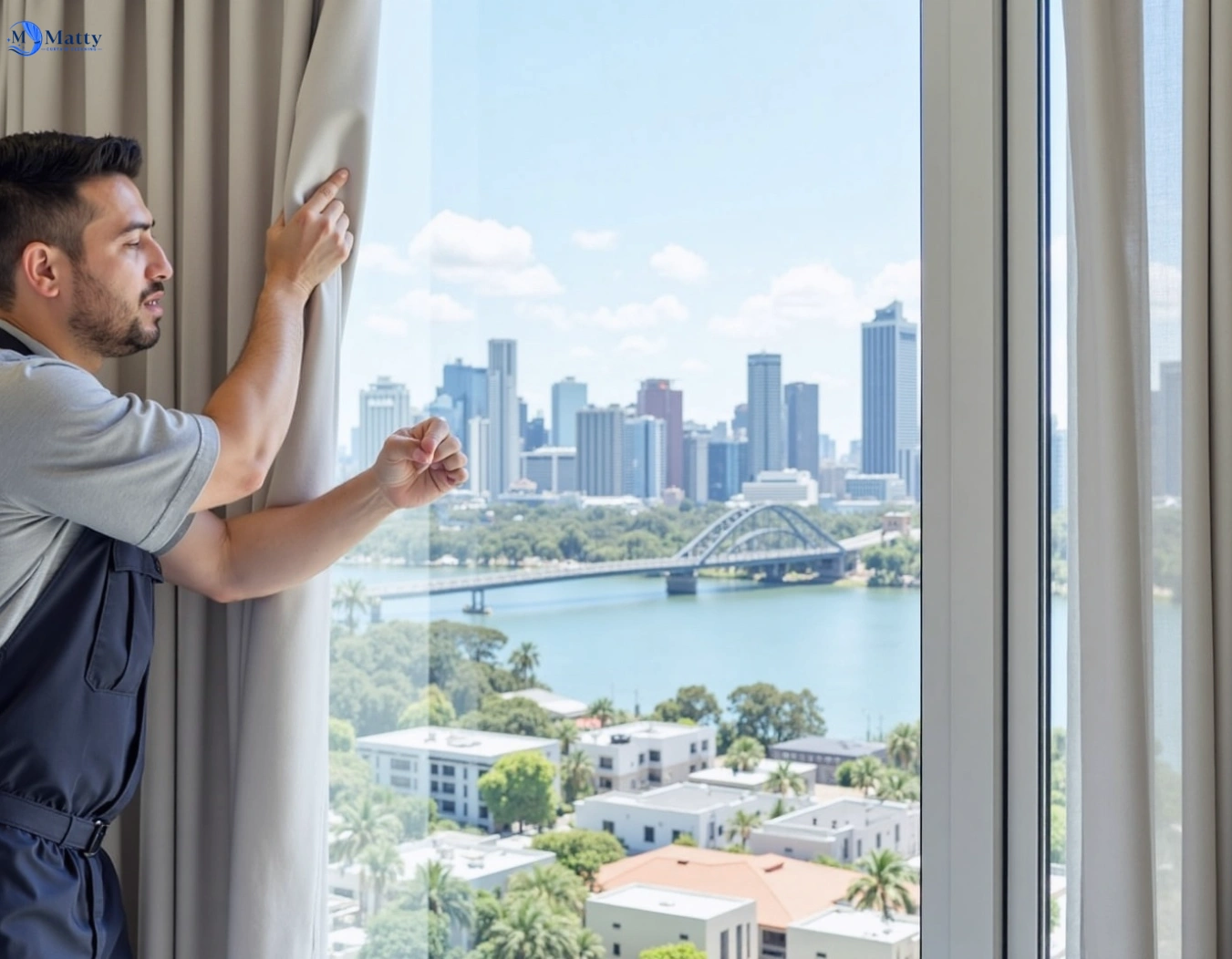 Professional curtain steam cleaning service sutherland-nsw QLD by Matty Curtain Cleaning