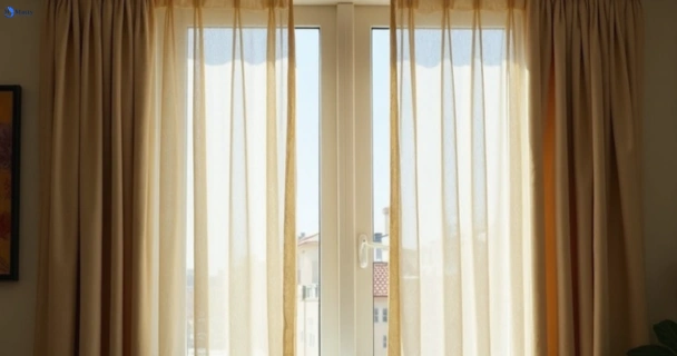 Dull dusty drapes in sutherland-nsw before professional cleaning